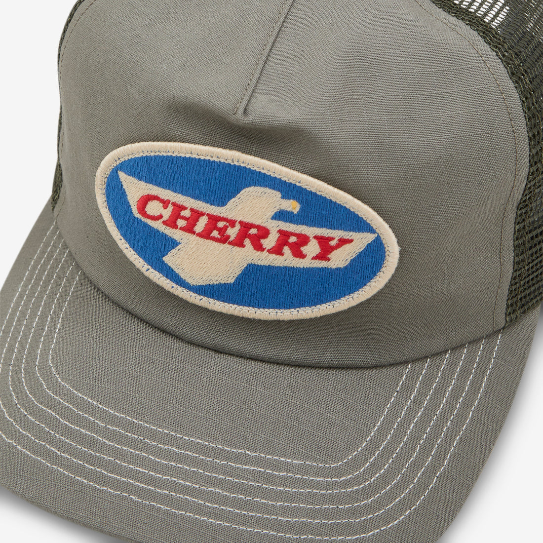 Eagle Patch Trucker Charcoal Headwear