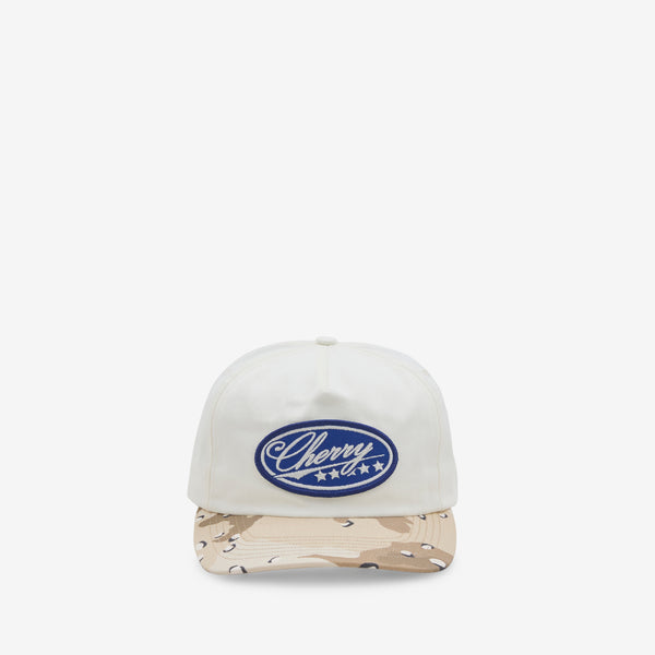 Five Star 5 Panel Hat White | Desert Storm Camo Headwear