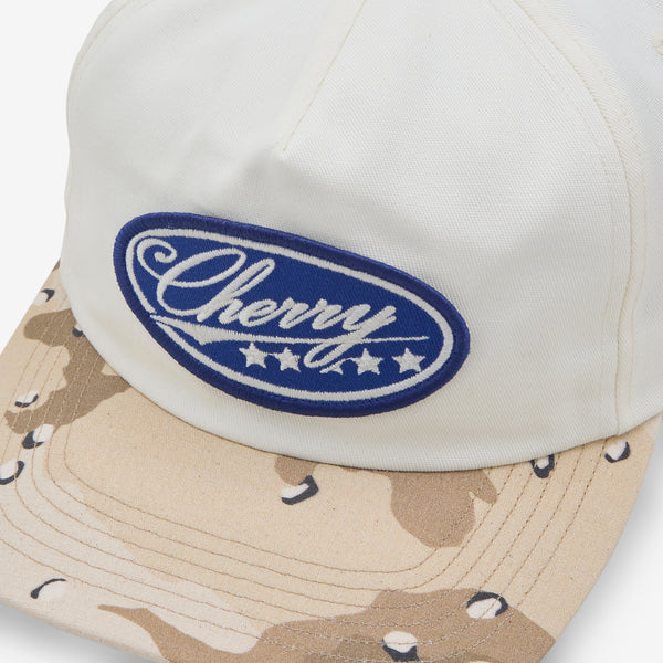 Five Star 5 Panel Hat White | Desert Storm Camo Headwear