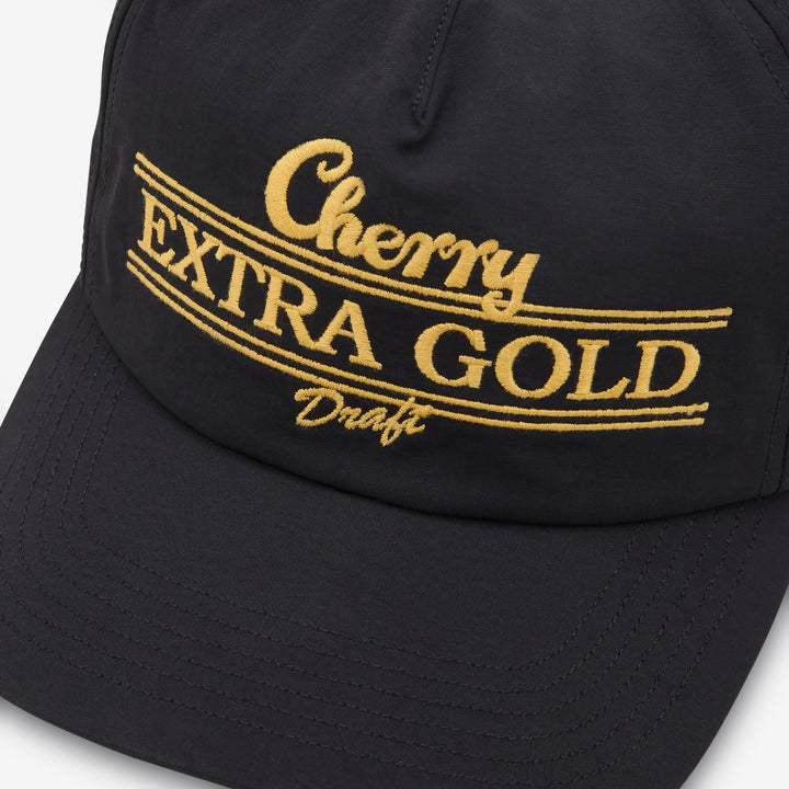 Extra Gold 5 Panel Hat Black