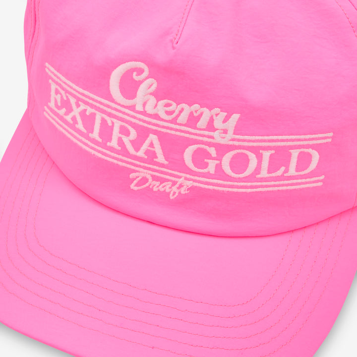 Extra Gold 5 Panel Hat Neon Pink
