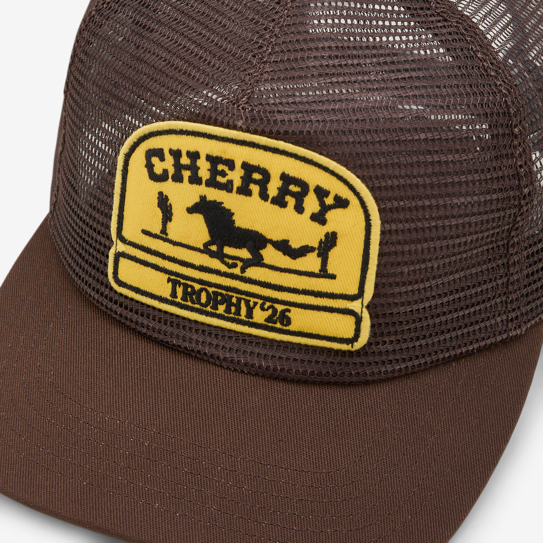 Mesh 5 Panel Trucker Brown Headwear