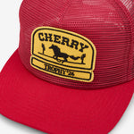 Mesh 5 Panel Trucker Red