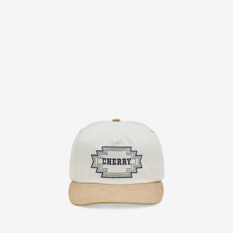 Navajo 5 Panel Hat White Headwear