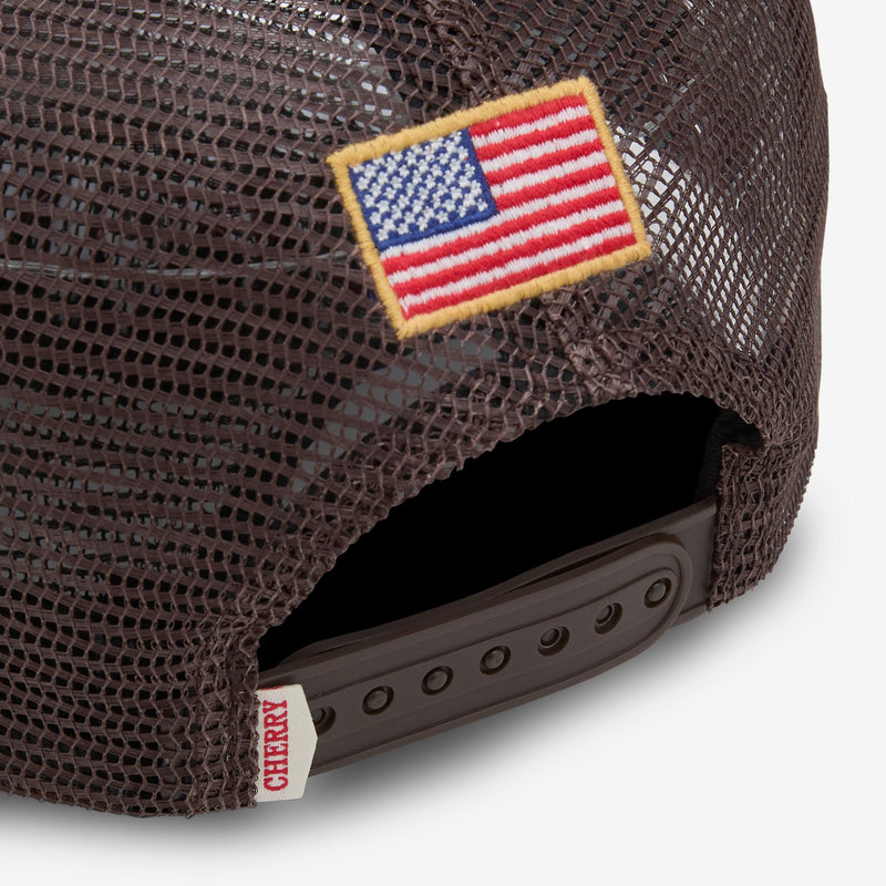 Offshore Trucker Hat Brown Headwear