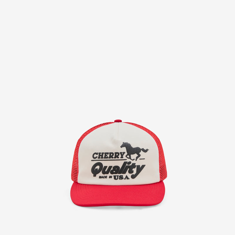 Quality Trucker Hat Red Headwear