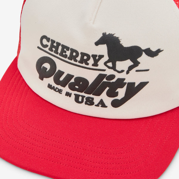 Quality Trucker Hat Red Headwear