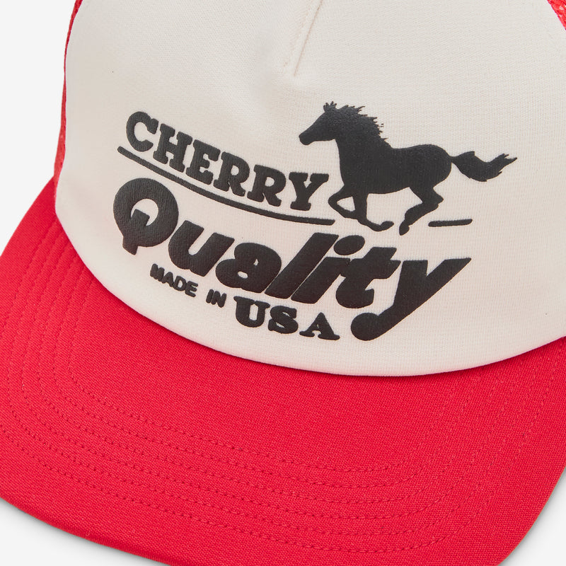 Quality Trucker Hat Red Headwear