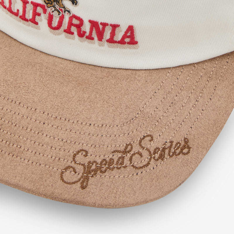 Speed Series 5 Panel Suede Hat Ecru Headwear