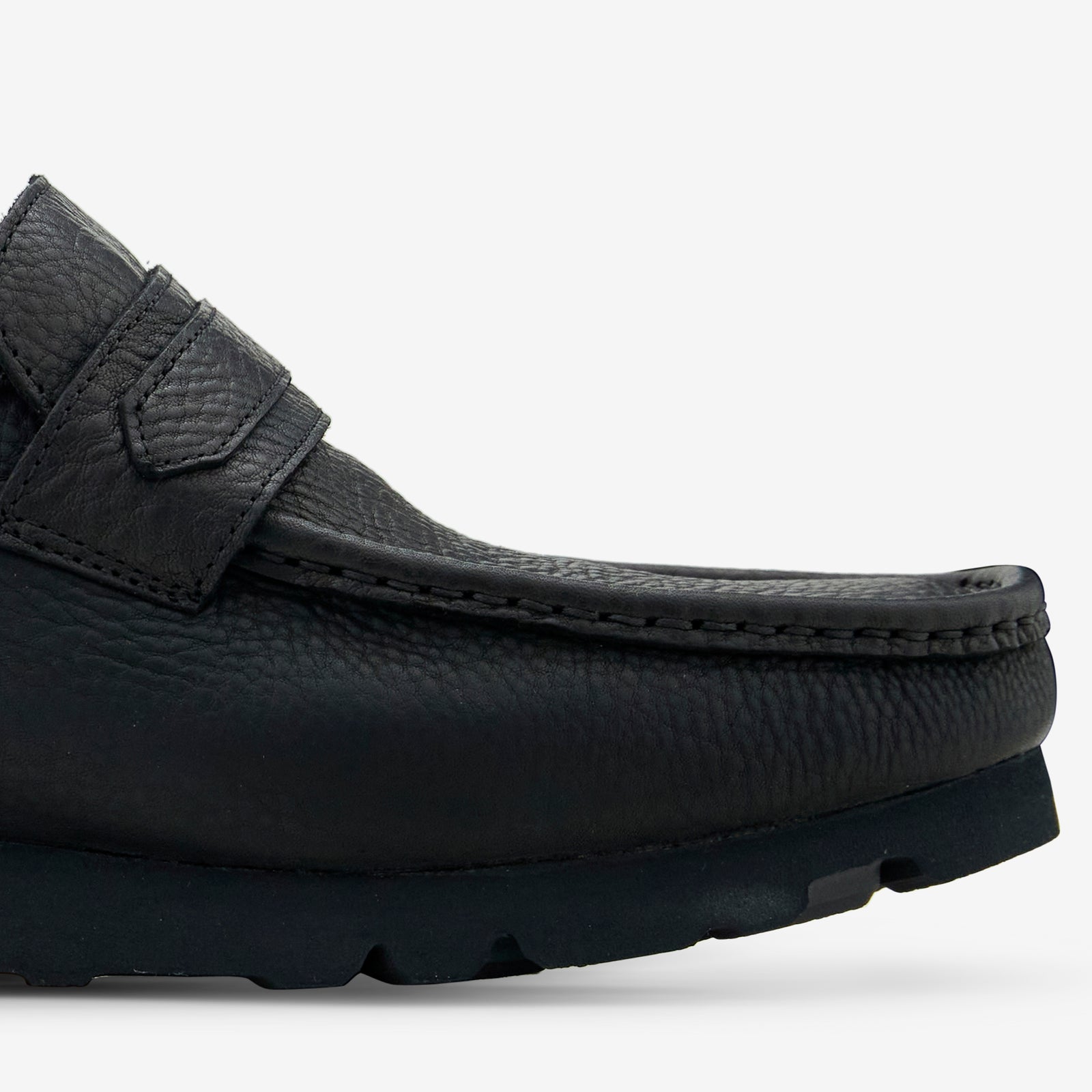 Wallabee Loafer GTX Black Leather – Above The Clouds