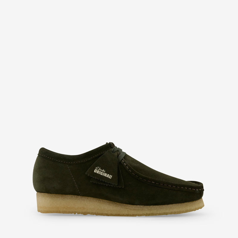 Wallabee Forest Green Suede Footwear
