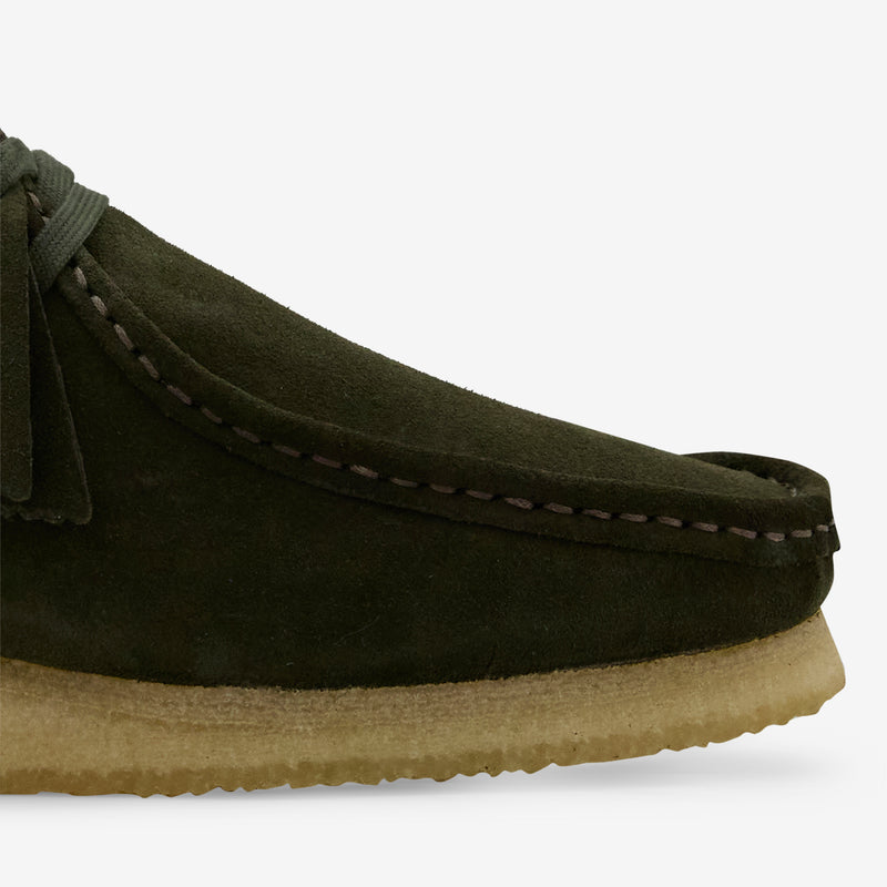 Wallabee Forest Green Suede Footwear