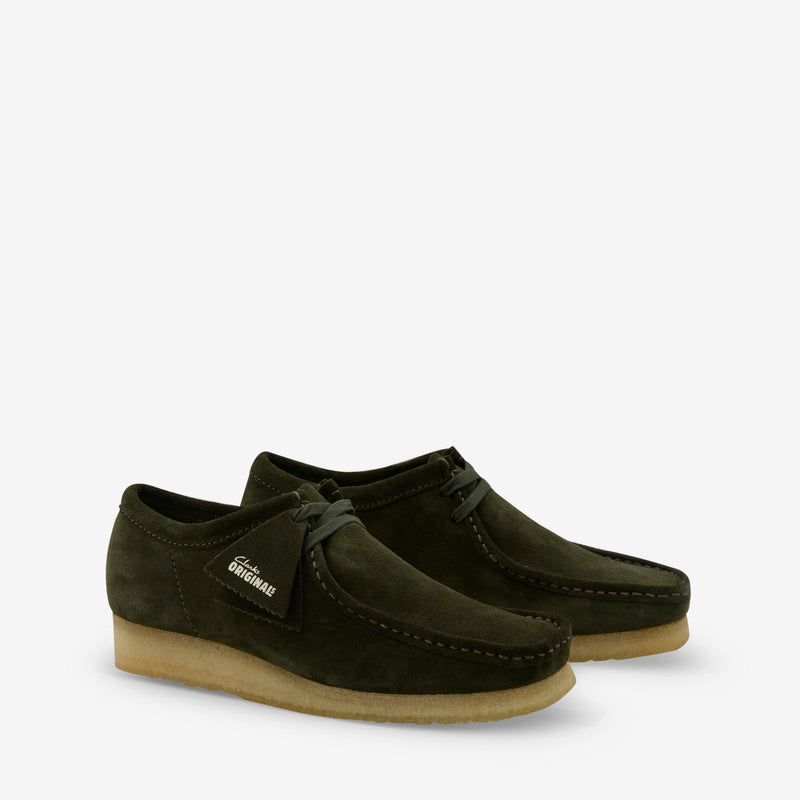 Wallabee Forest Green Suede Footwear