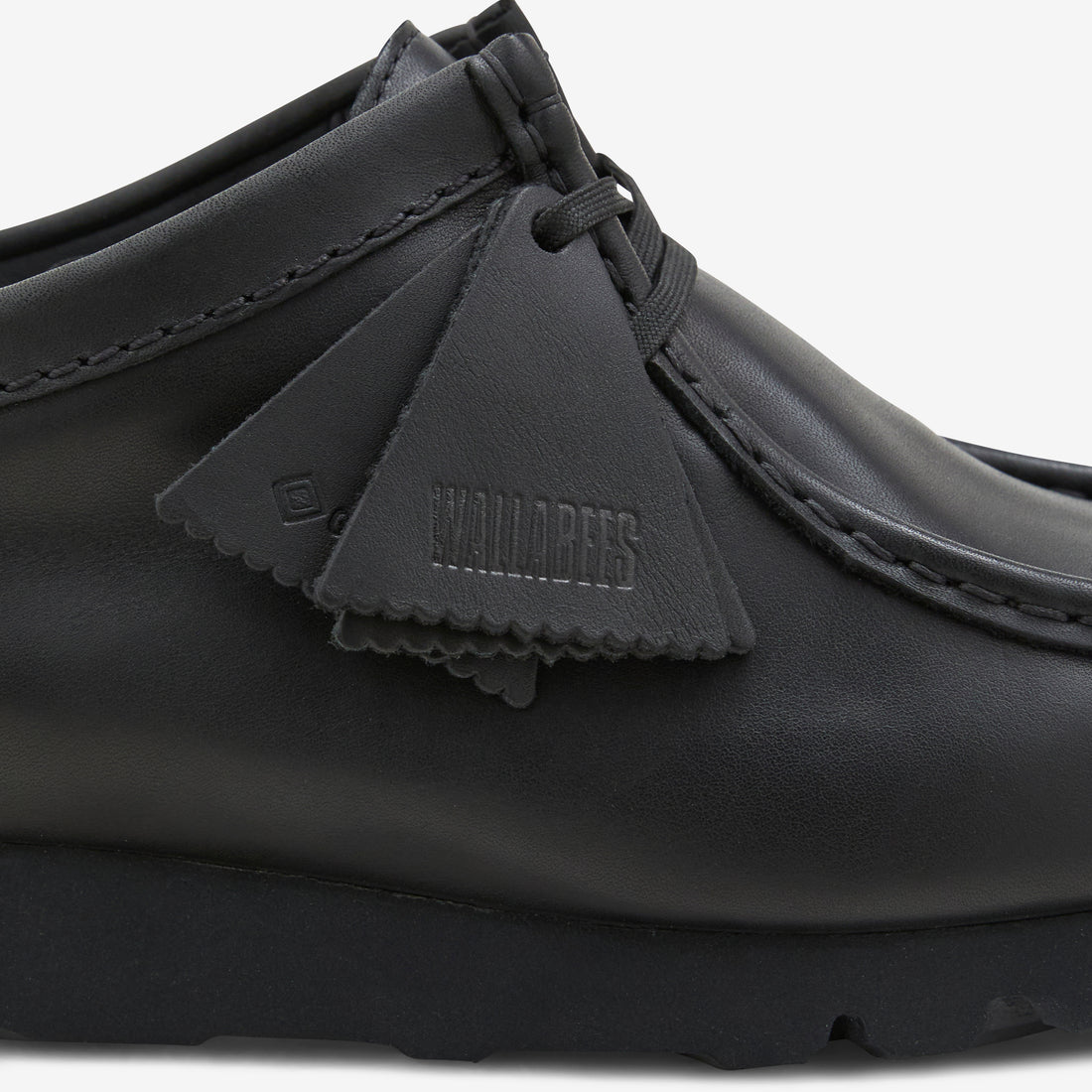 Wallabee GTX Black | Black Leather Footwear