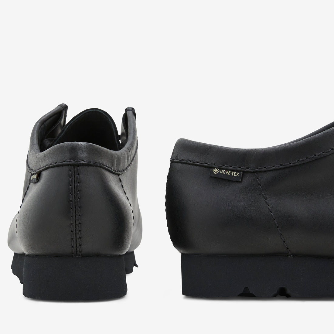 Wallabee GTX Black | Black Leather Footwear