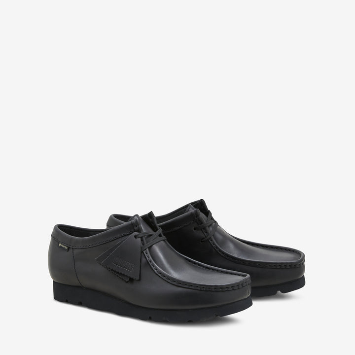 Wallabee GTX Black | Black Leather Front