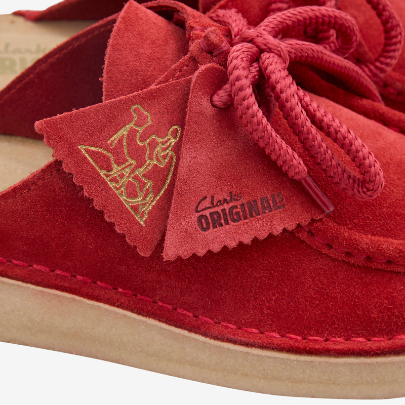 Women's Desert Nomad Mule Red Suede Footwear
