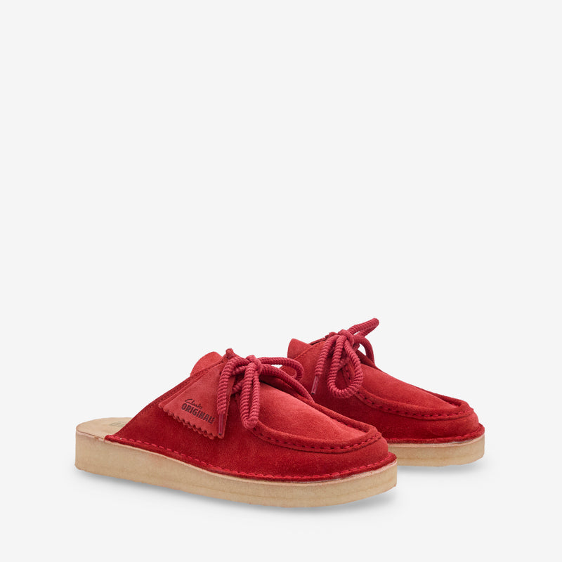 Women's Desert Nomad Mule Red Suede Footwear