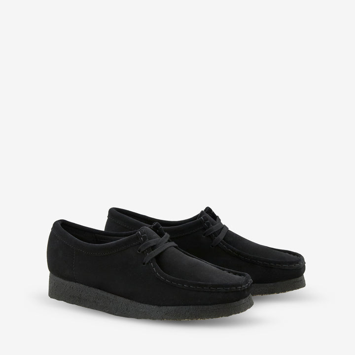 Women's Wallabee Black Suede Front