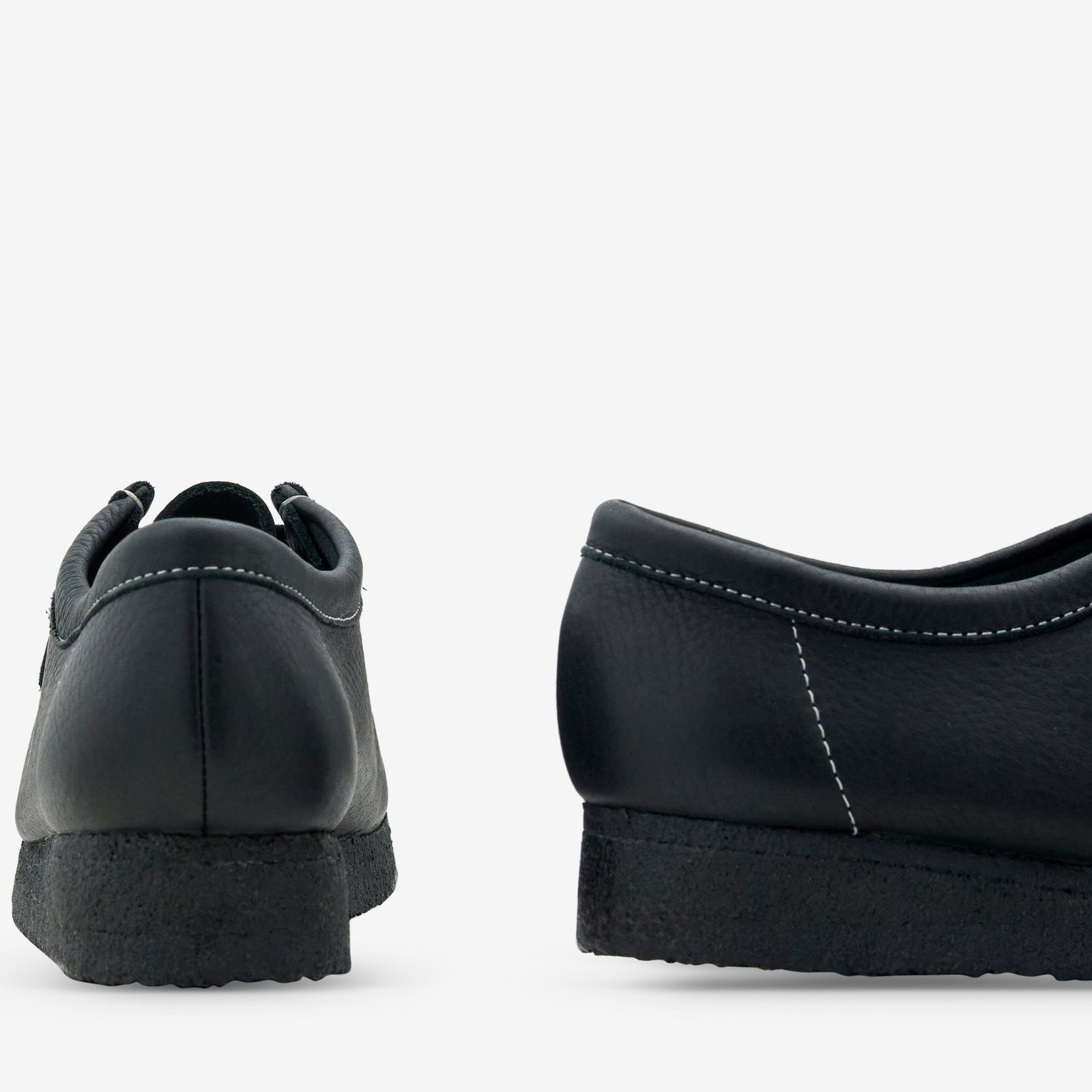 Women's Wallabee Black Tumbled Leather – Above The Clouds