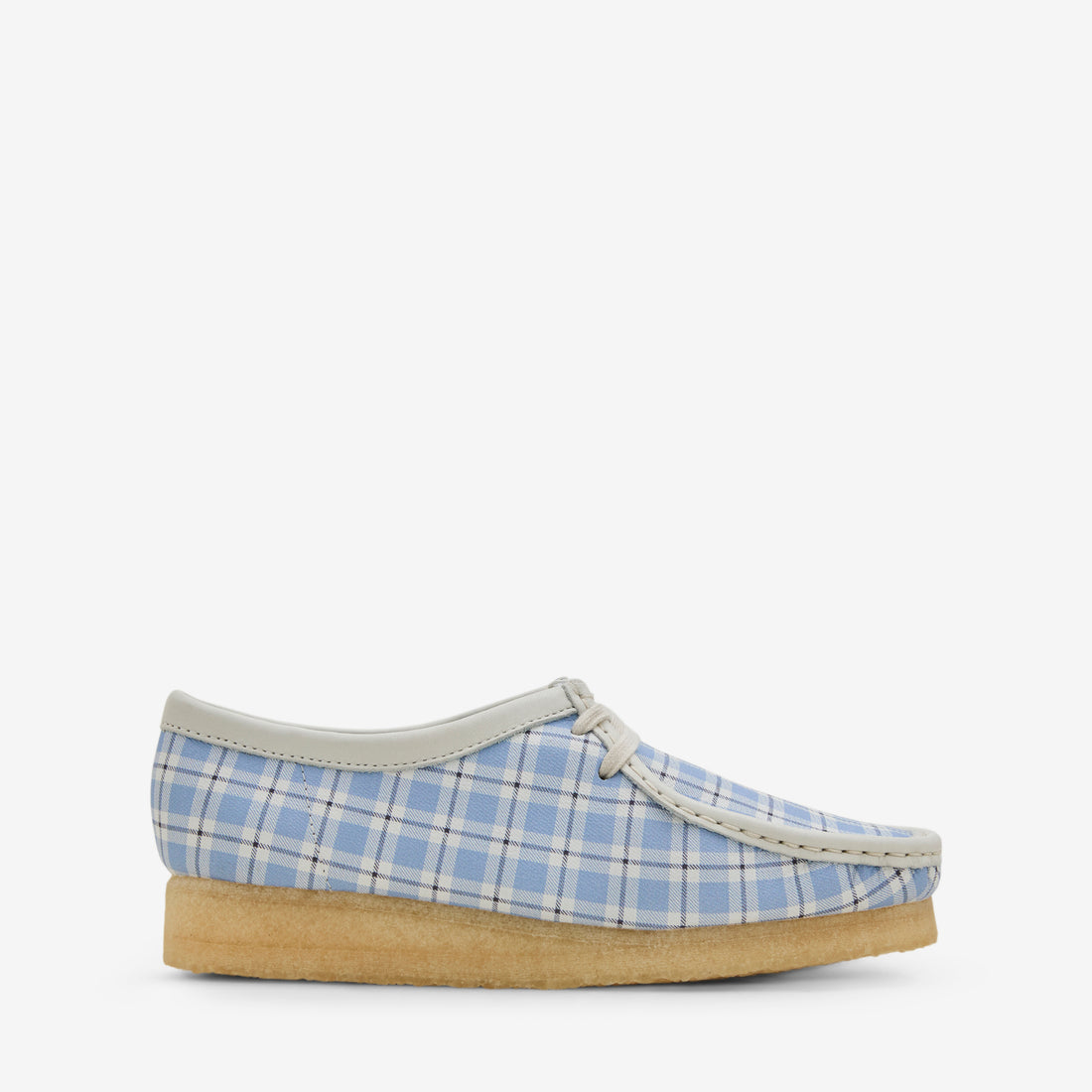 Women's Wallabee Blue Check Footwear