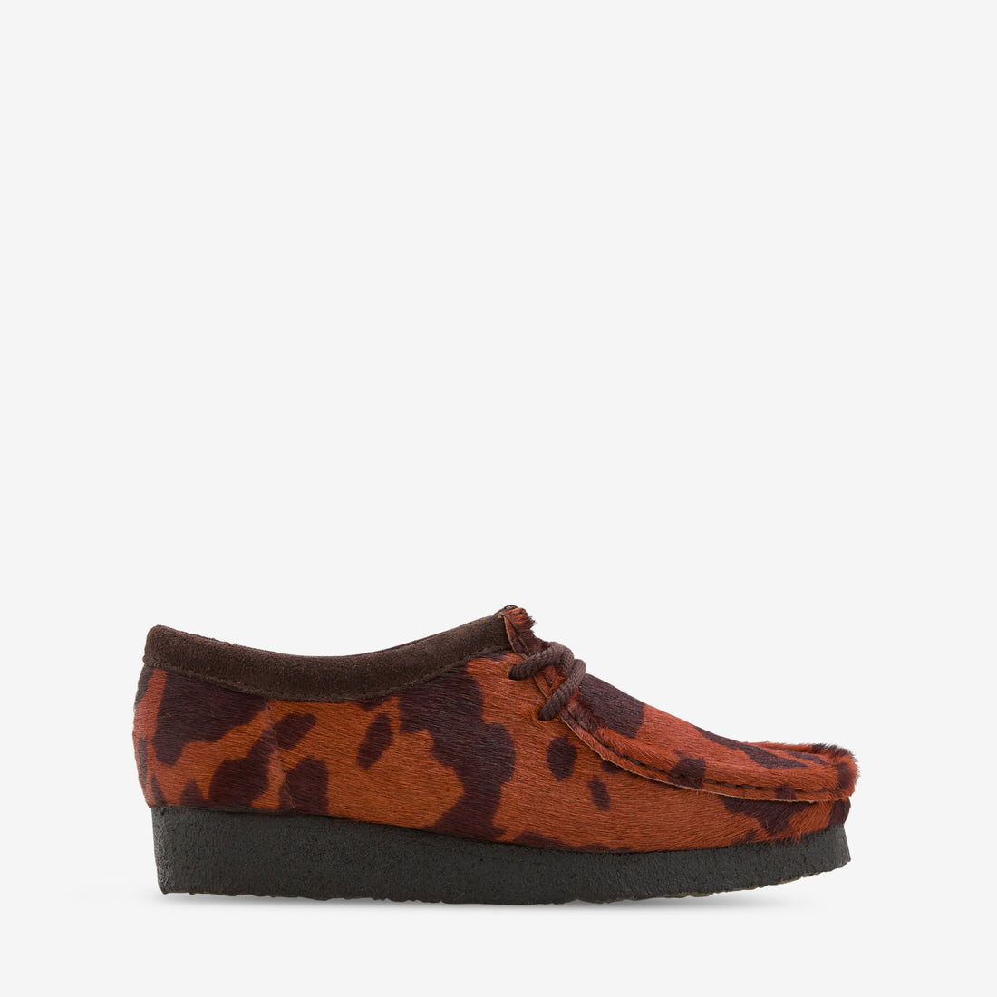 Women's Wallabee Brown Cow Print Footwear