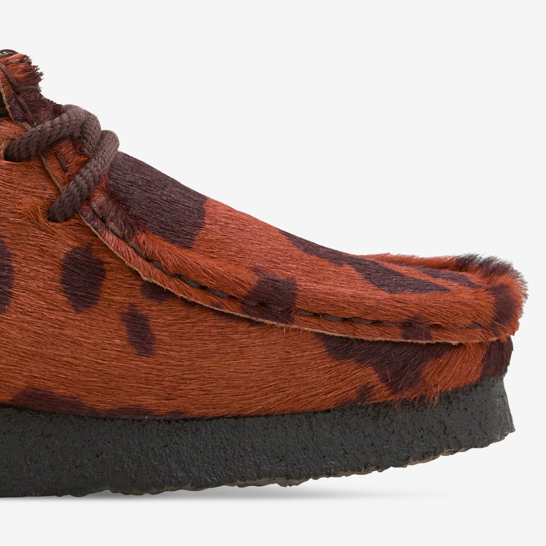 Women's Wallabee Brown Cow Print Footwear