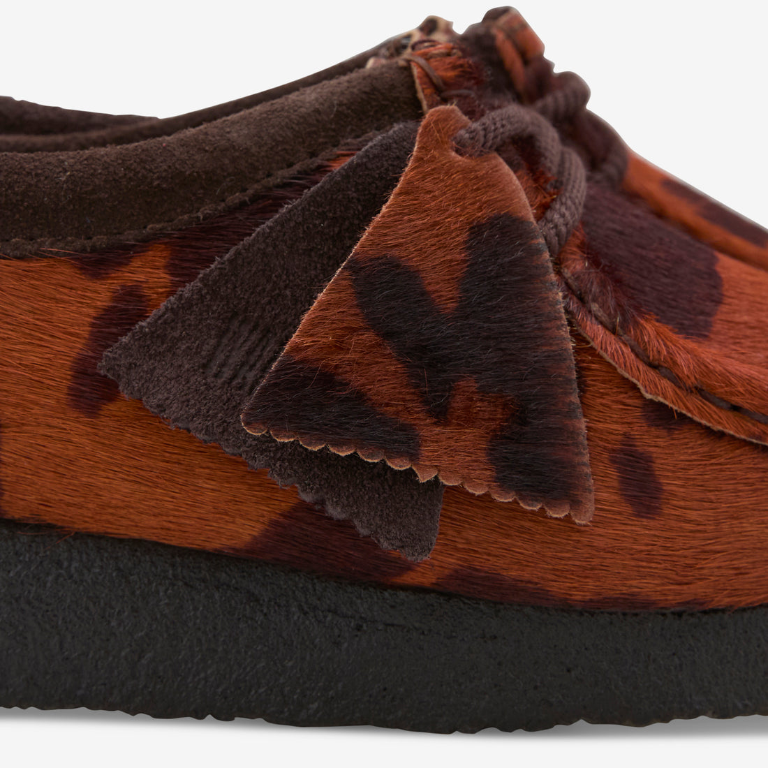 Women's Wallabee Brown Cow Print Footwear