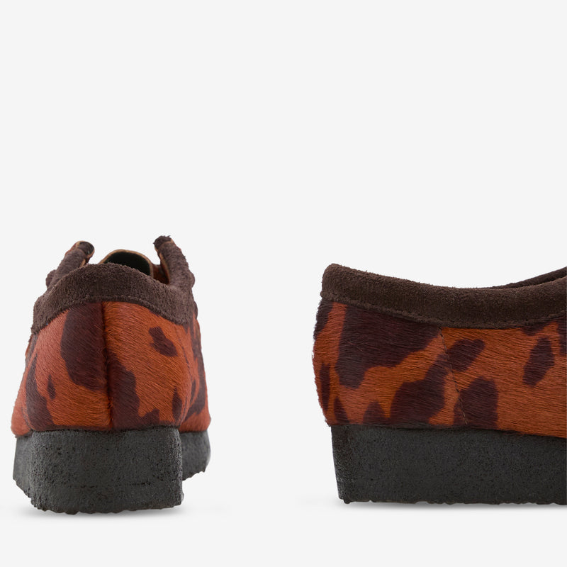 Women's Wallabee Brown Cow Print Footwear