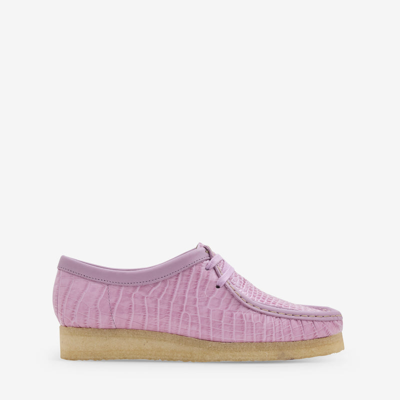 Women's Wallabee Mauve Croc Footwear