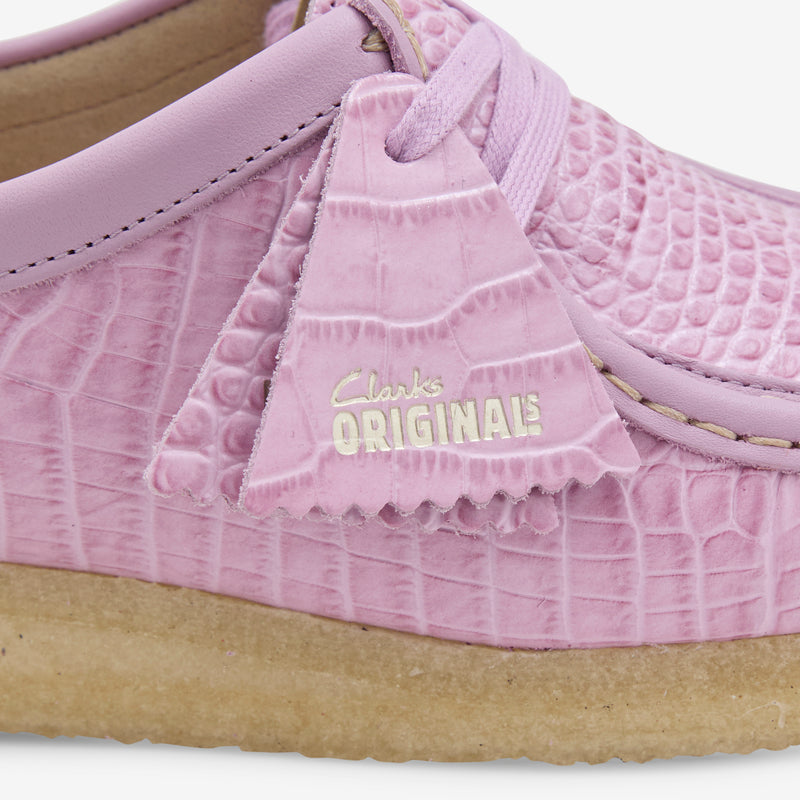 Women's Wallabee Mauve Croc Footwear