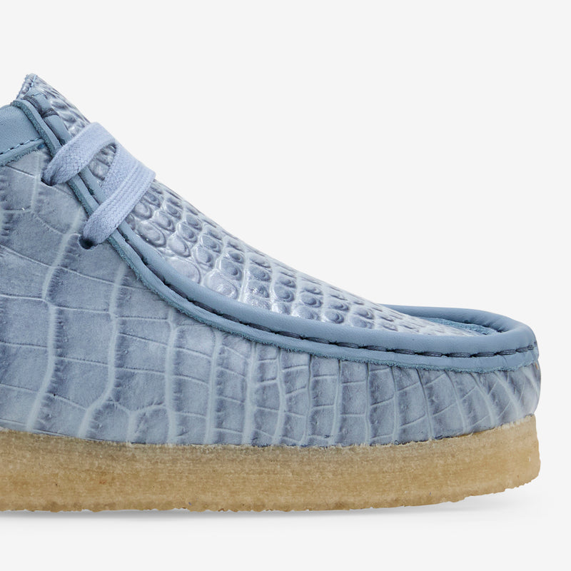 Women's Wallabee Powder Blue Croc Footwear