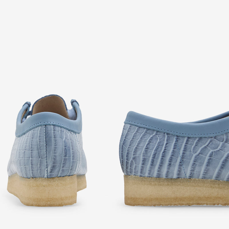 Women's Wallabee Powder Blue Croc Footwear