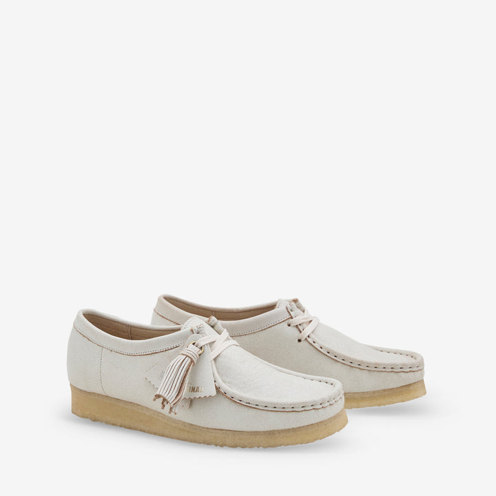 Women's Wallabee White Leather Front