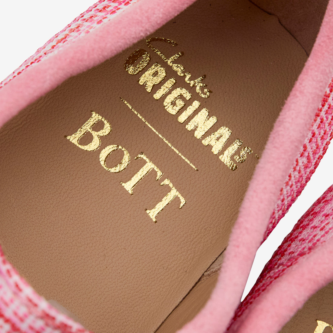 BoTT x Wallabee Pink Interest Footwear