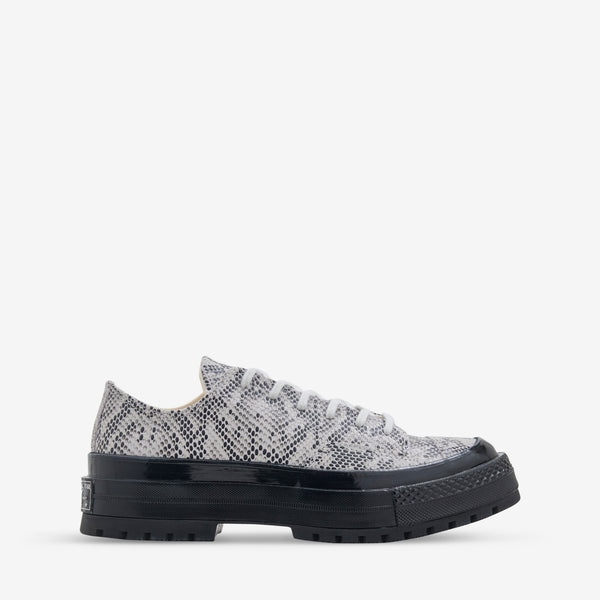 Chuck '70 Formal Suede Snake Print Low Barely Grey | Black Footwear