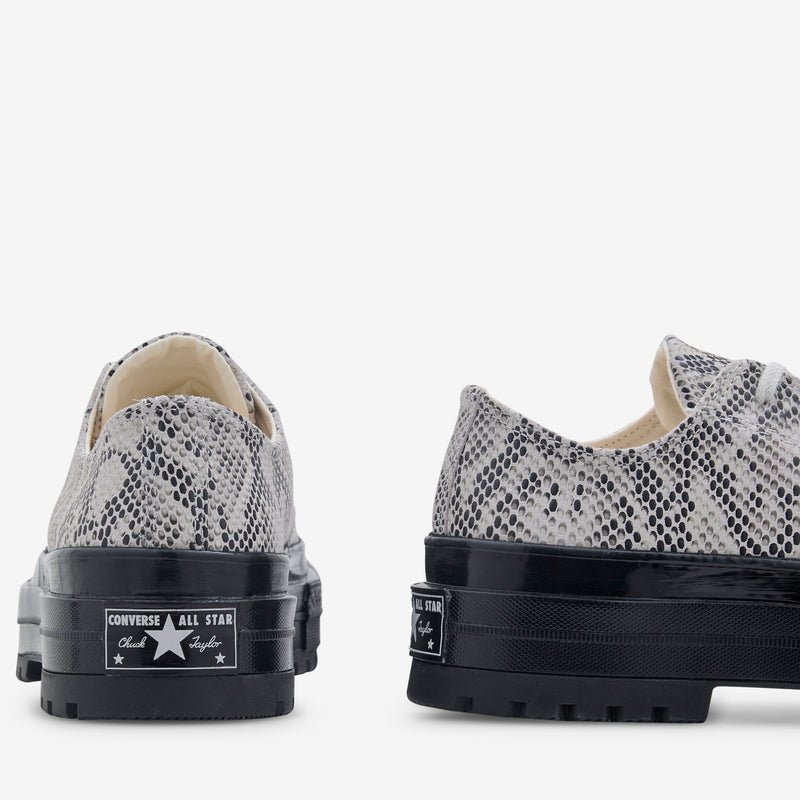 Chuck '70 Formal Suede Snake Print Low Barely Grey | Black Footwear