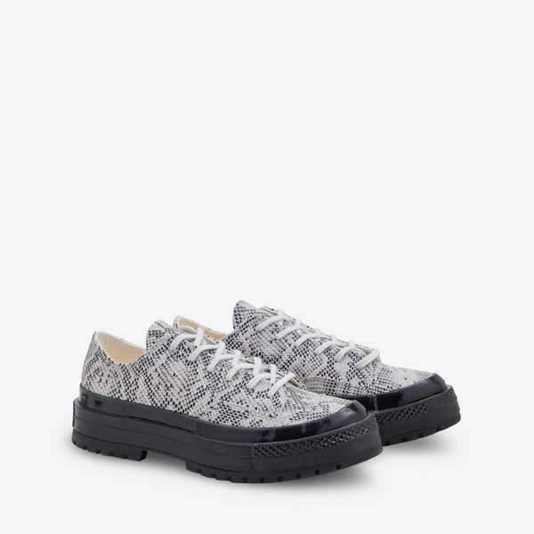 Chuck '70 Formal Suede Snake Print Low Barely Grey | Black Footwear