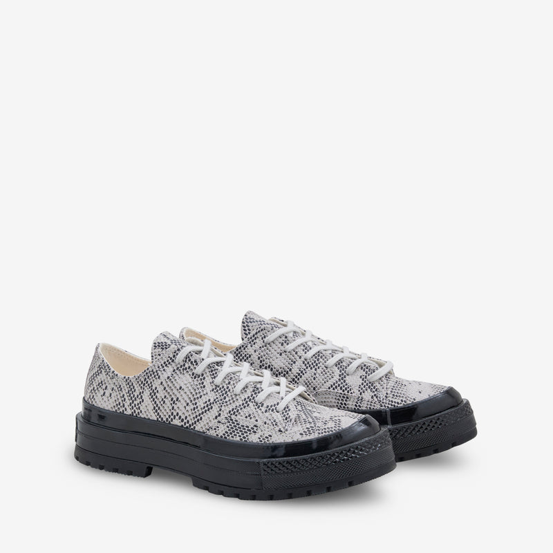 Chuck '70 Formal Suede Snake Print Low Barely Grey | Black Footwear