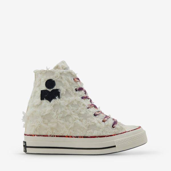 Women's Isabel Marant x Chuck '70 Internal Wedge Hi Vanilla White | Black Footwear
