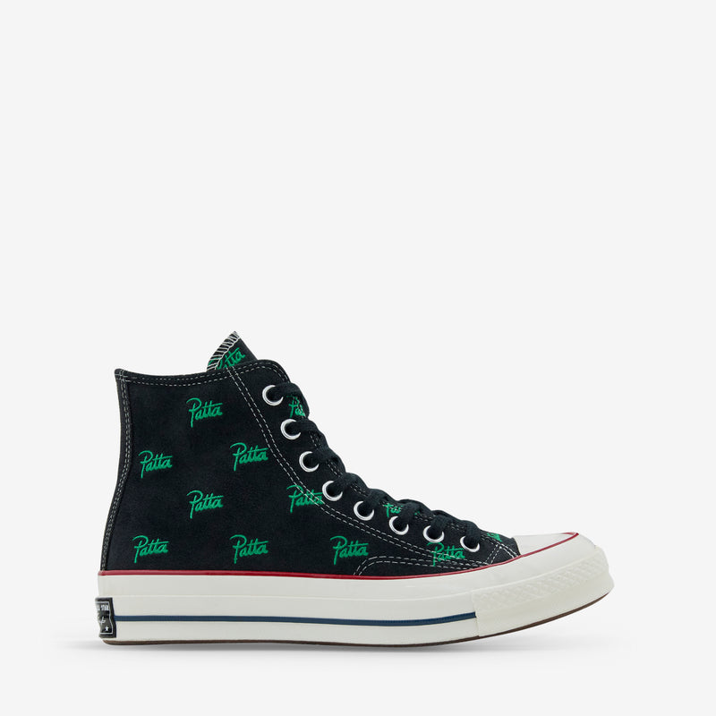 Patta x Chuck '70 Hi Black | Jolly Green Footwear