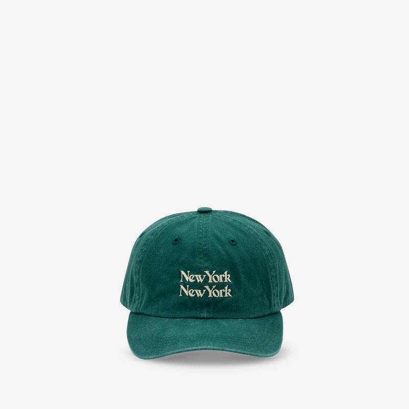 New York New York Cap Washed Green Headwear