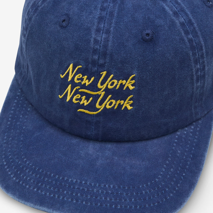 Washed Script Cap Navy