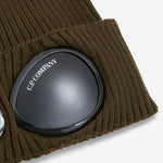Cotton Goggle Beanie Ivy Green