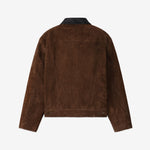 Rough Out Suede Trucker Jacket Brown