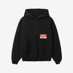 Chevron Pullover Hoodie Vintage Black