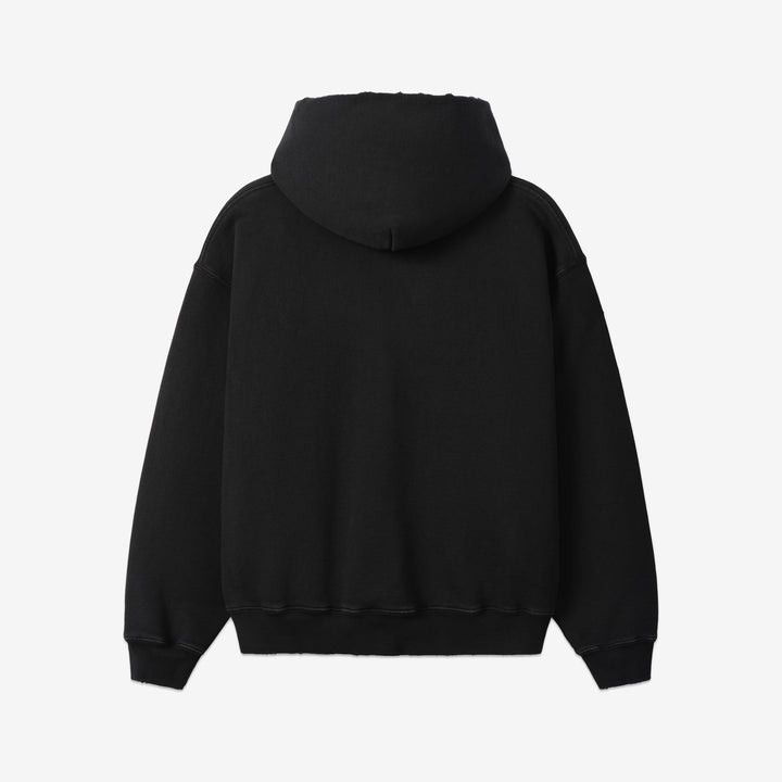Chevron Pullover Hoodie Vintage Black