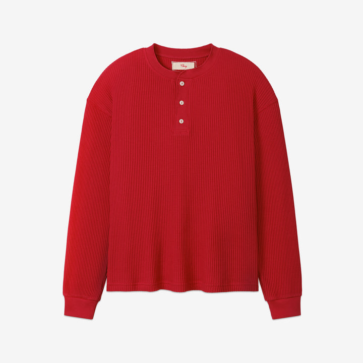 Henley Thermal Red Front