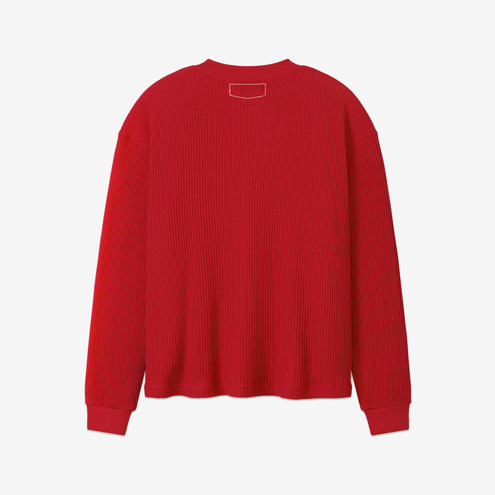 Henley Thermal Red