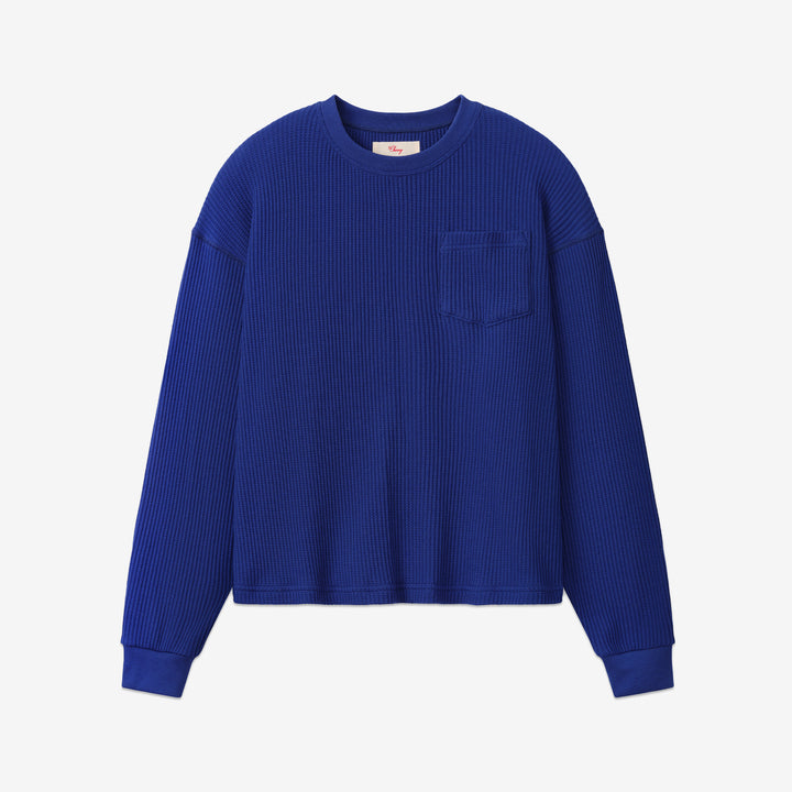 Soaring Boxy Pocket Thermal Navy Front
